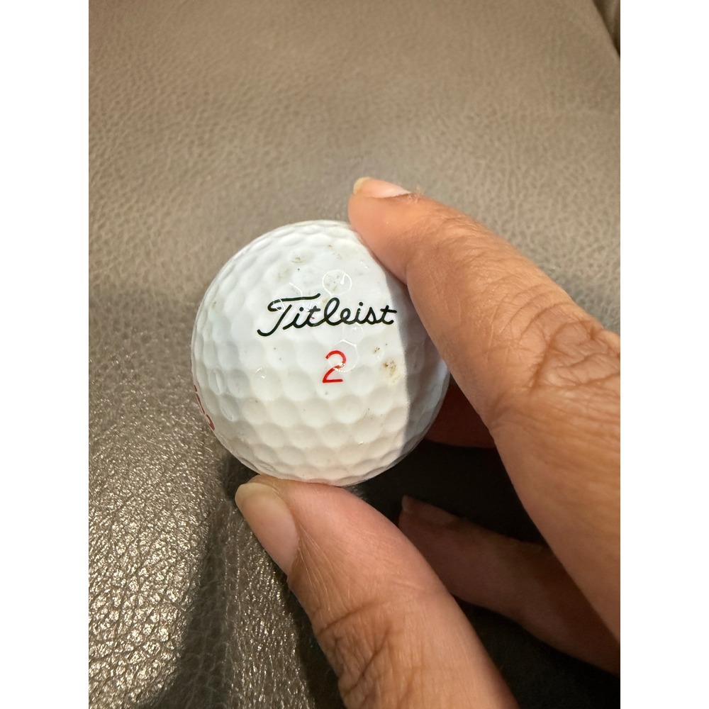 Titleist White Golf Ball Number 2 with Red Conectiv Logo Logo Ball